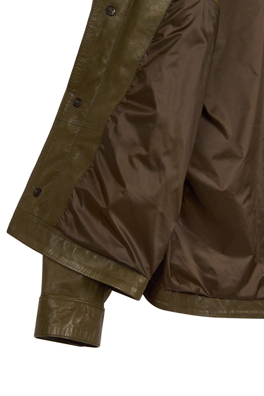 Modric Male Green Leather Jacket