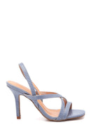 Women's Blue Heeled Sandals | Derimod