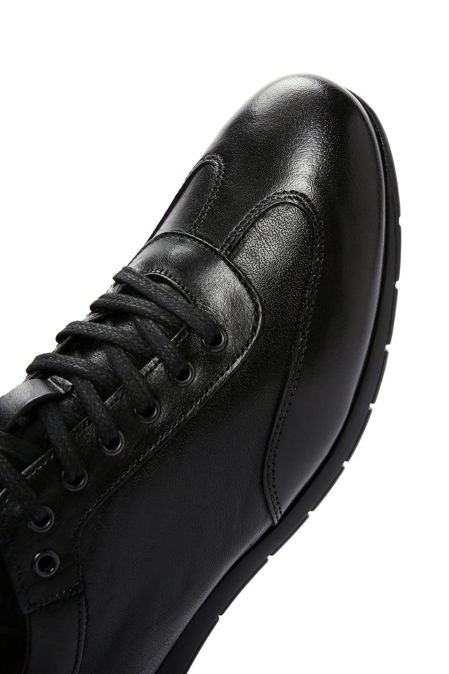 Men's Black Leather Casual Shoes