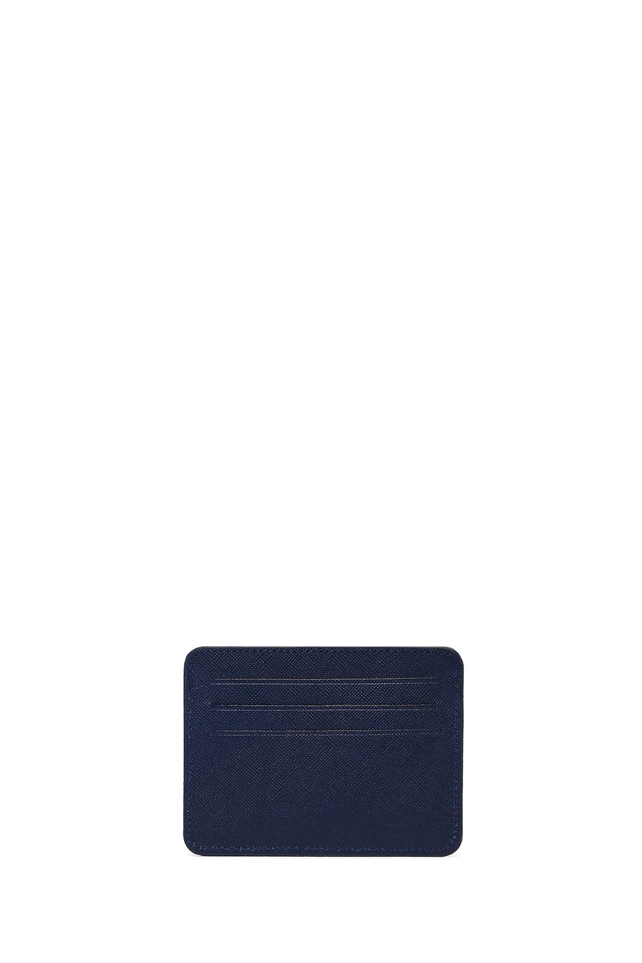 Men's Navy Leather Cardholder