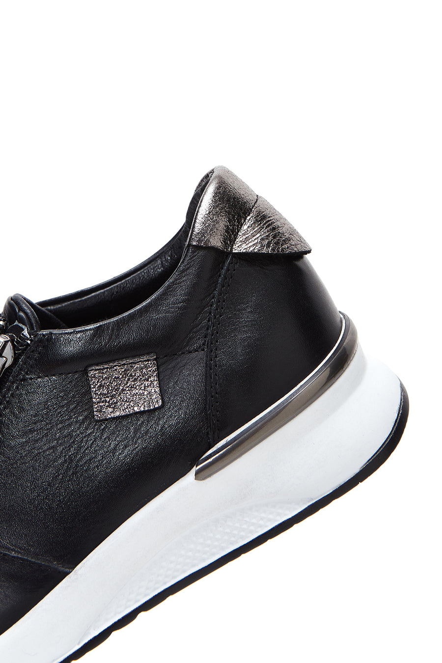 Kadın Siyah Deri Sneaker