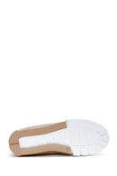 Women's Beige Suede High Top Sneaker | Derimod