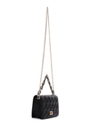 Women's Black Long Strap Quilted Crossbody Bag | Derimod