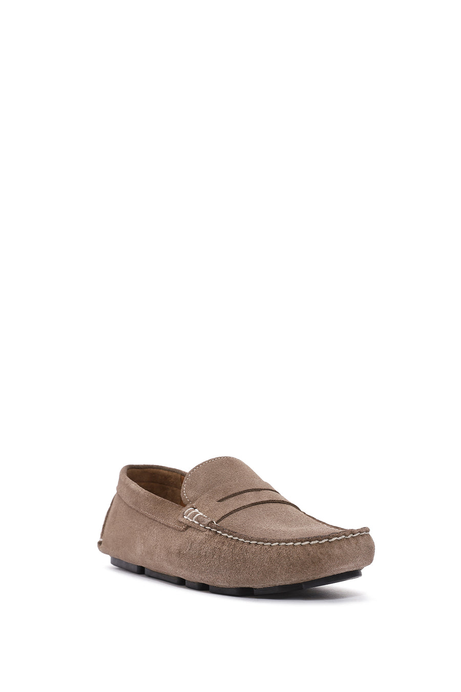 Erkek Bej Süet Deri Loafer