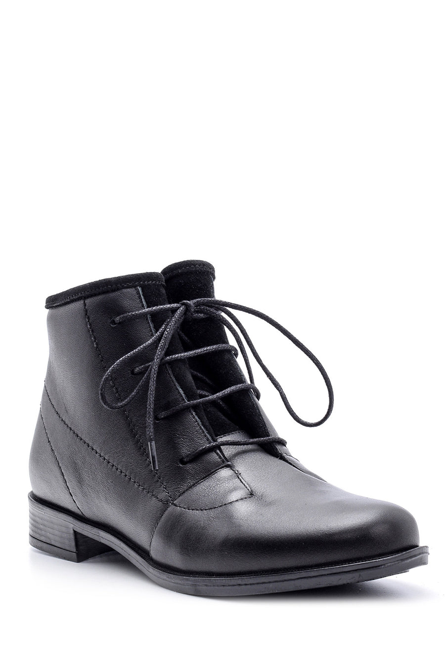 Women's Lace-Up Leather Boots