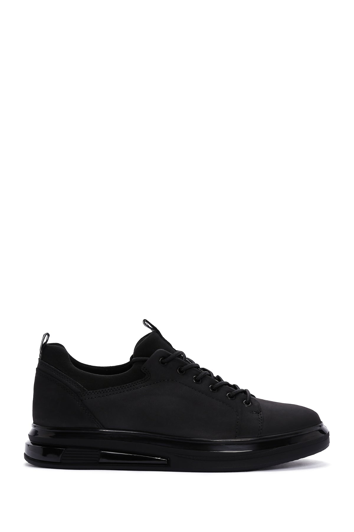 Men's Black Nubuck Leather Sneaker 23WFD6218V3 | Derimod