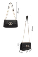 Women's Black Long Chain Strap Shoulder Bag | Derimod