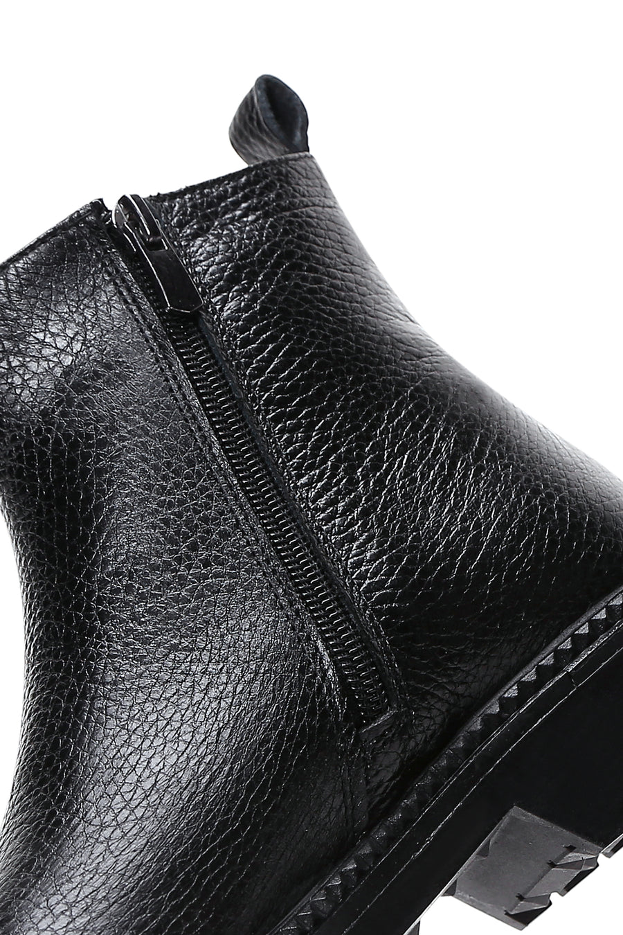 Women's Black Leather Chelsea Boots