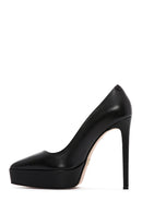 Women's Black Platform Thin Heeled Shoes | Derimod