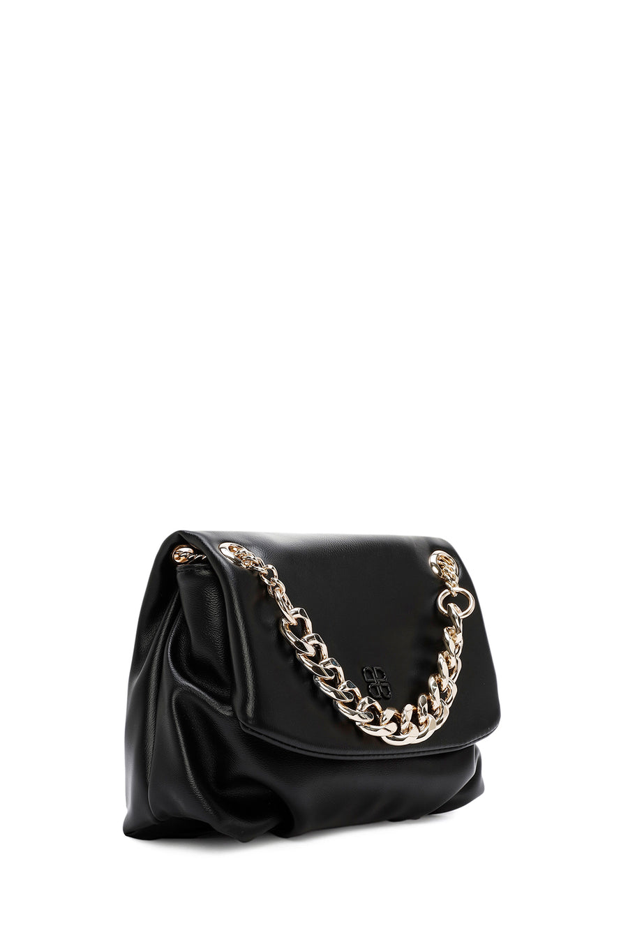 Women's Black Long Chain Strap Shoulder Bag