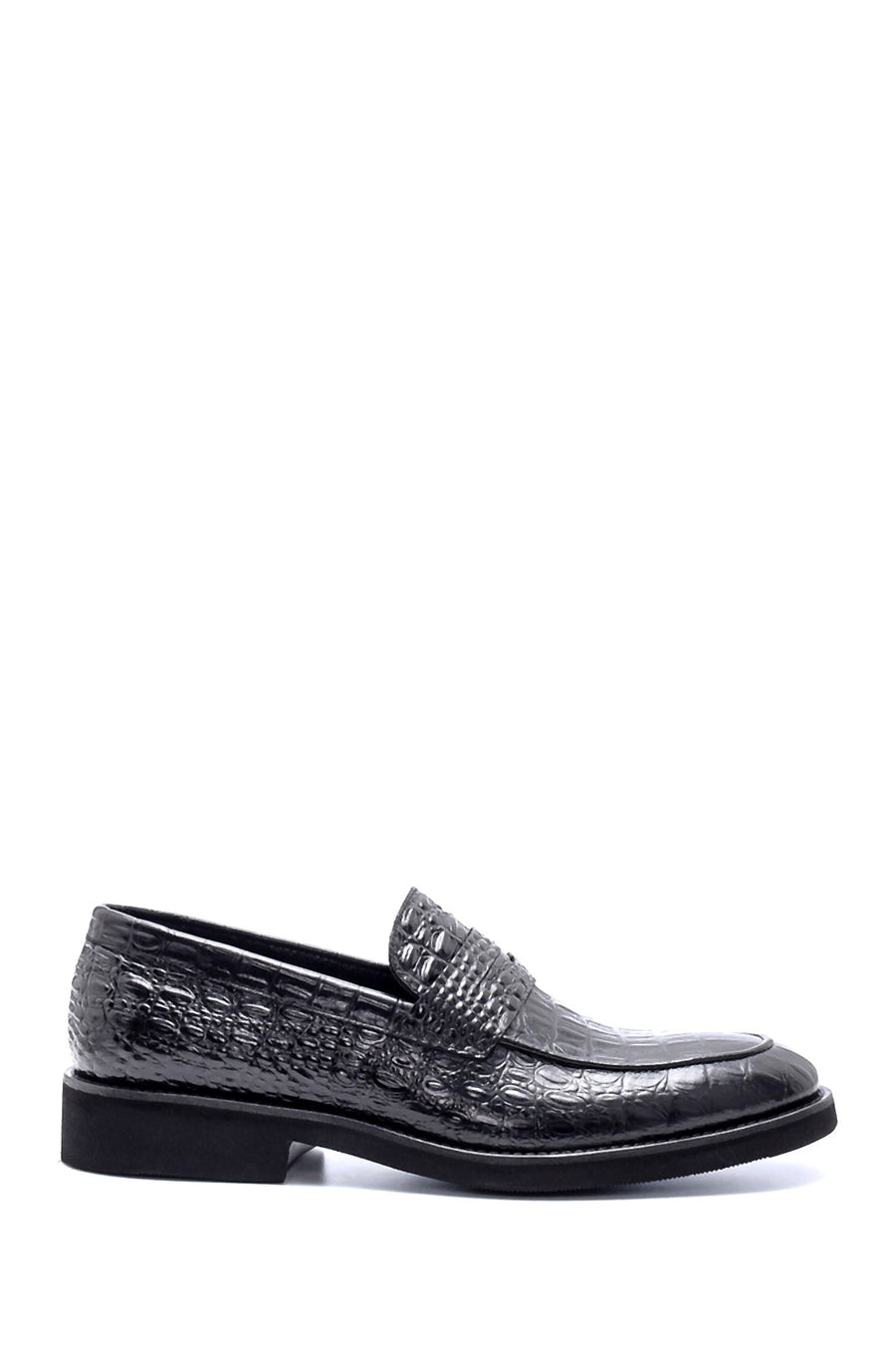 Men's Leather Crocodile Pattern Classic Loafer 20WFD3012E3 | Derimod