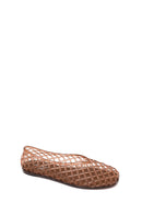 Women's Brown Jelly Ballet Flats | Derimod