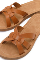 Women's Tan Slippers | Derimod