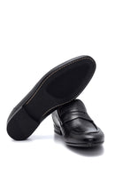 Erkek Siyah Deri Klasik Loafer | Derimod