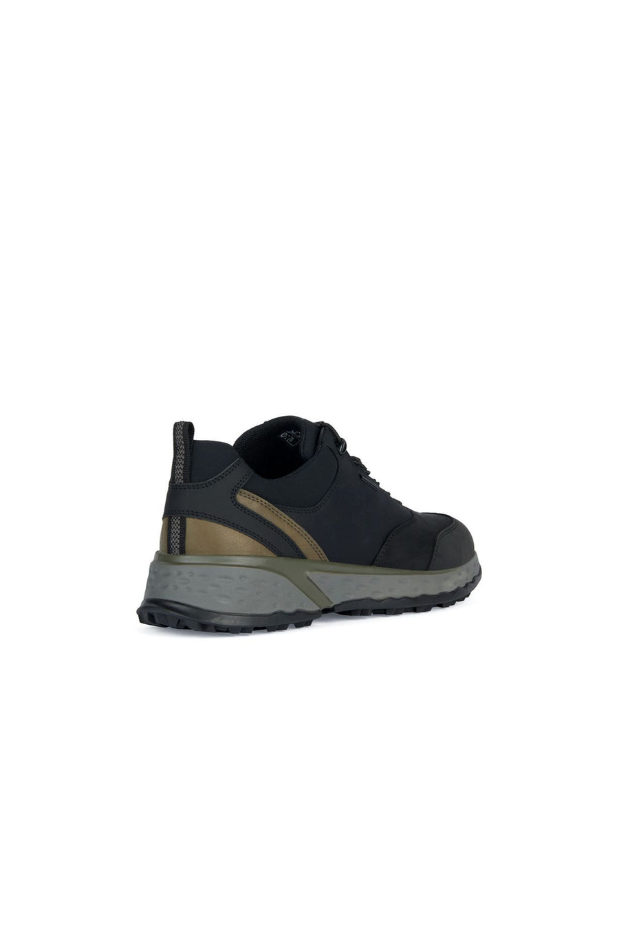Geox Erkek Siyah Sterrato Bağcıklı Deri Sneaker