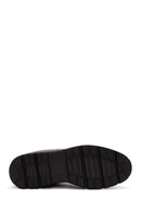 Men's Brown Lace-Up Zipper Detailed Leather Casual Boots | Derimod