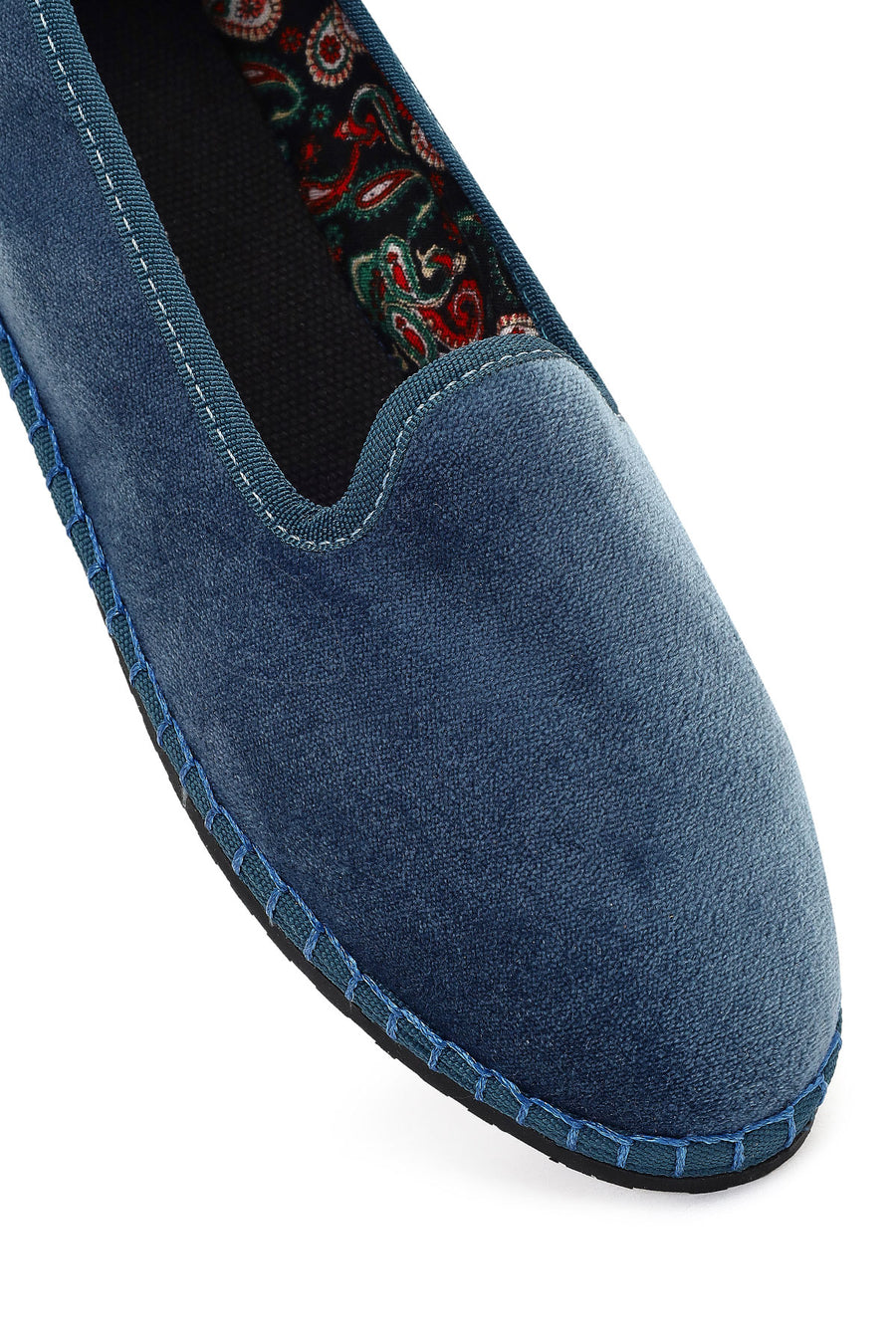Kadın Mavi Kumaş Loafer