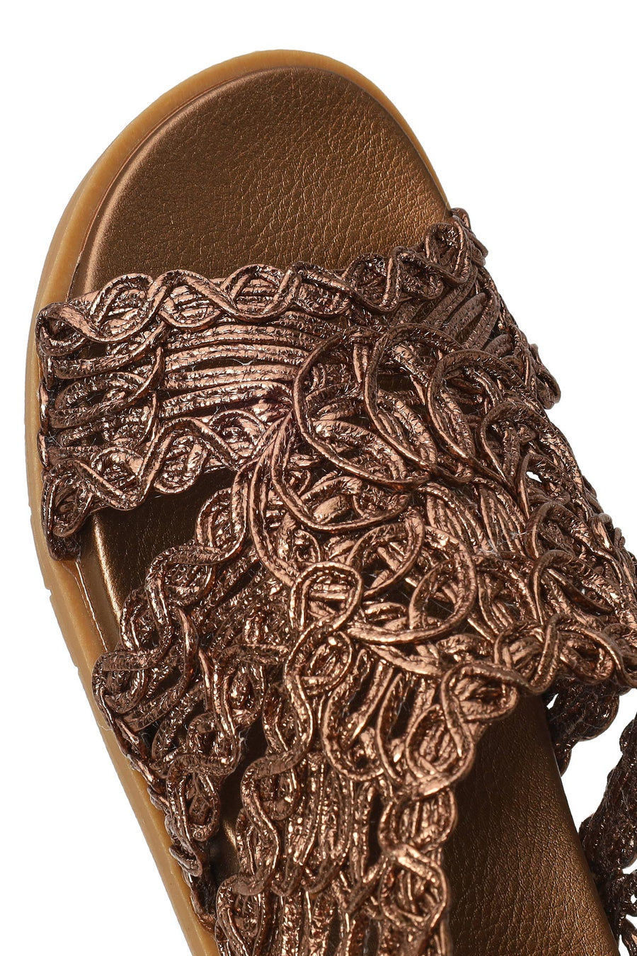 Woman Bronze Metallic Sandal