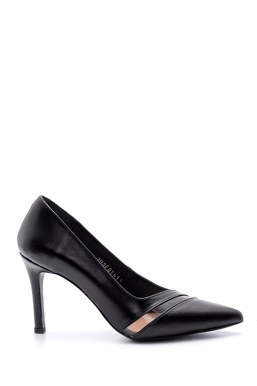 Kadın Şeffaf Detaylı Deri Stiletto 20SFD141118 | Derimod