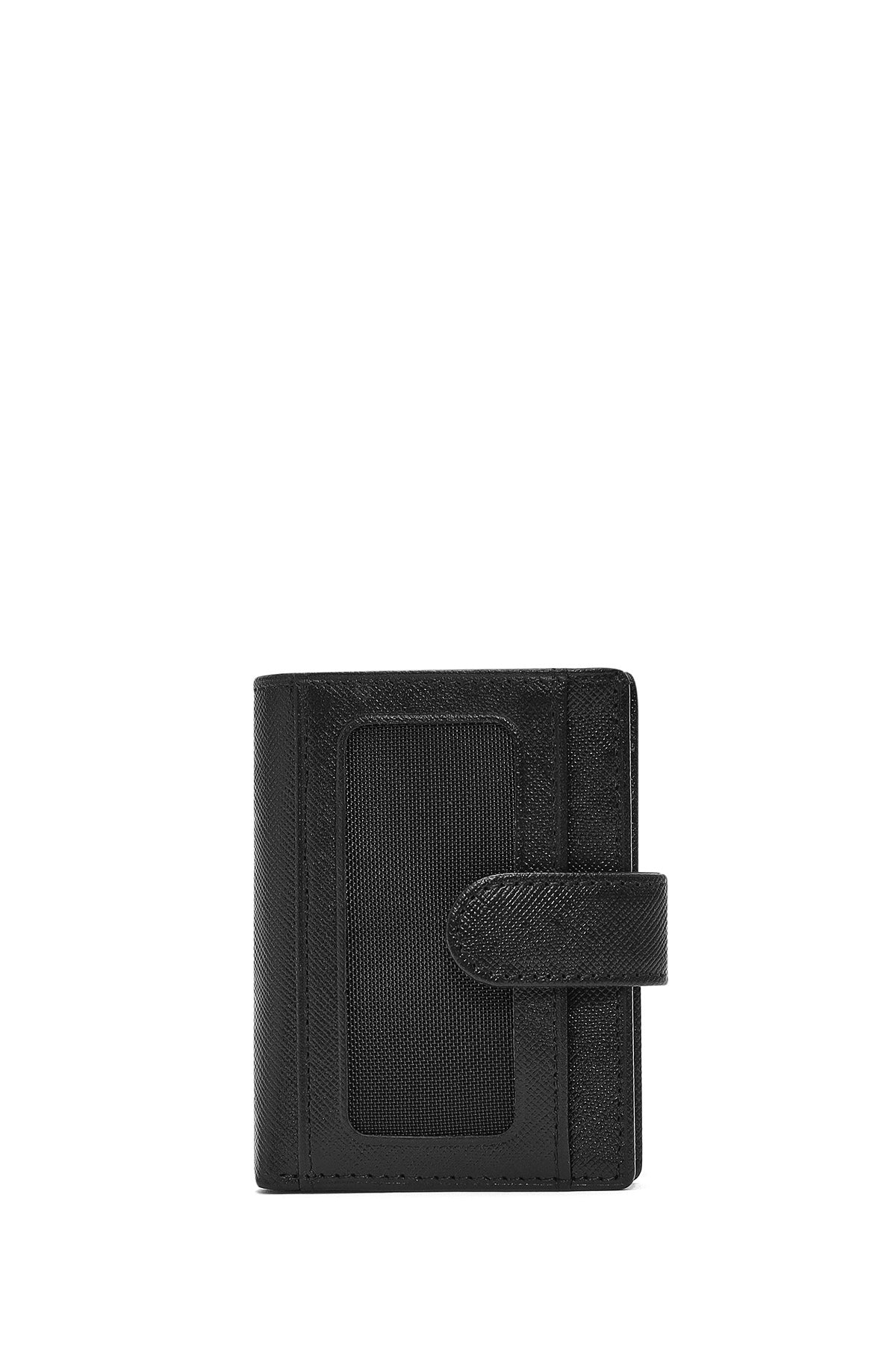 Men's Black Leather Card Holder 000A2D3094CV | Derimod