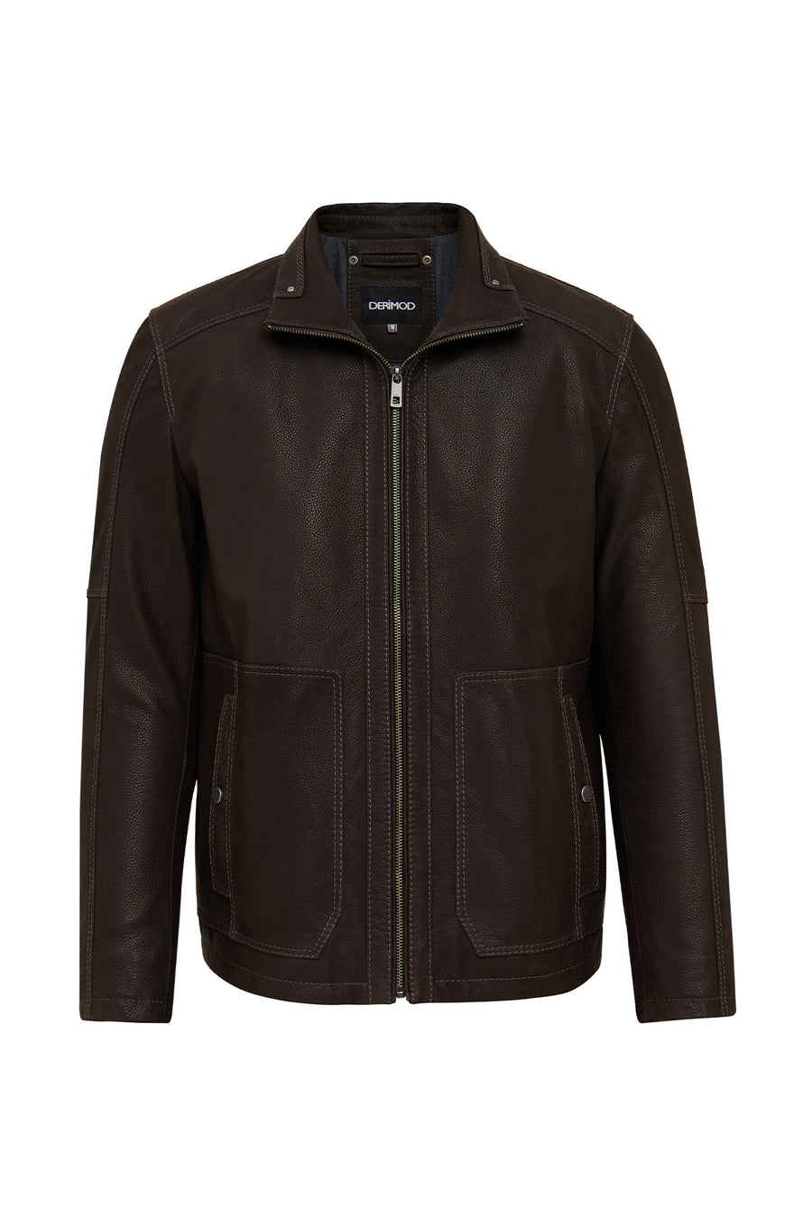 Costa Men's Brown Leather Jacket