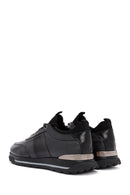 Men's Black Lace-Up Leather Casual Sneaker | Derimod