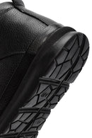 Men's Black Zippered Leather Sports Boots | Derimod