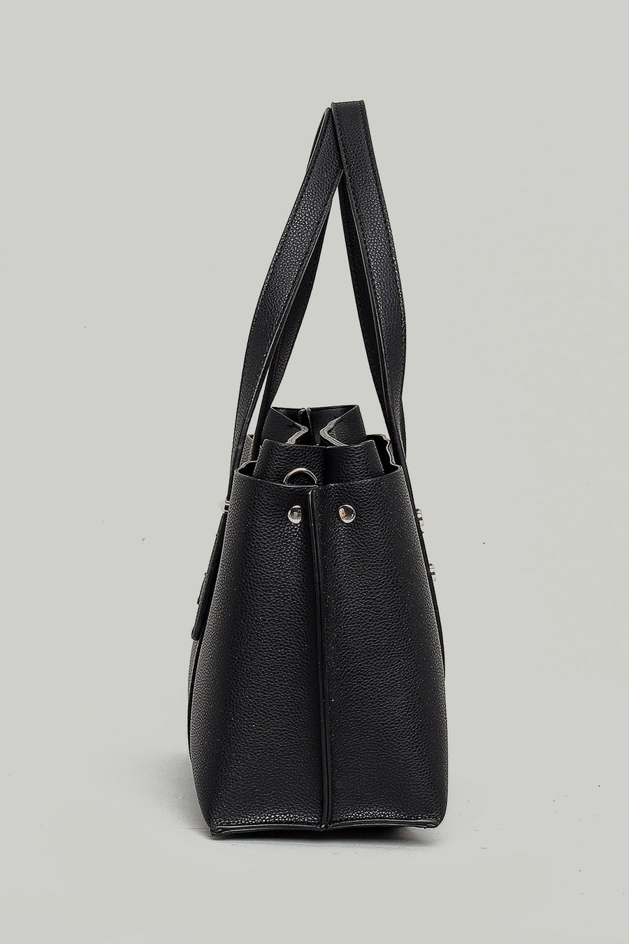 Women's Shoulder Bag with Staple Detail