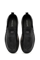 Derimod Fly Erkek Siyah Deri Casual Loafer | Derimod