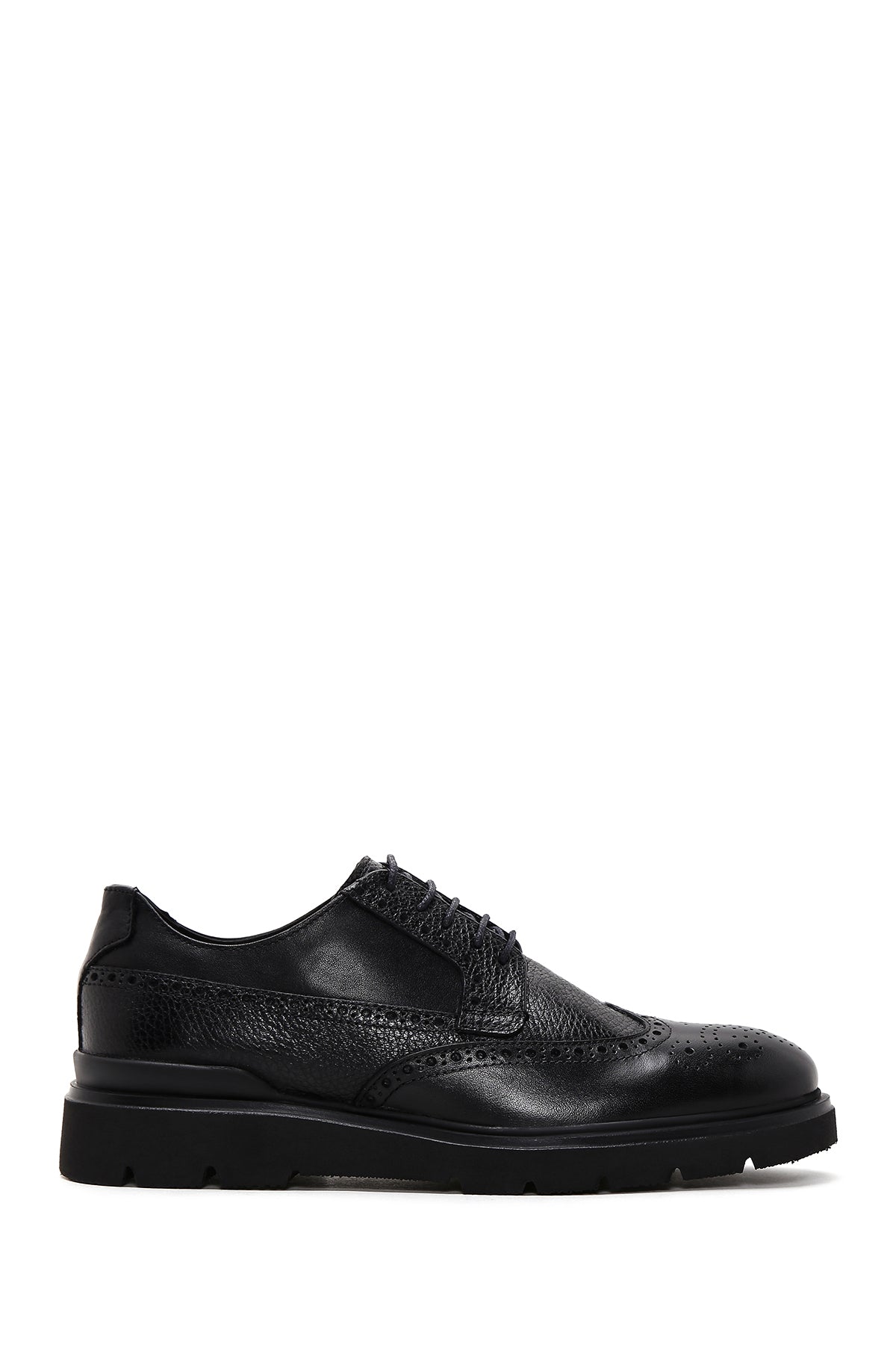 Men's Black Leather Casual Shoes 23WFD612918 | Derimod