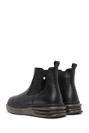 Men's Black Leather Chelsea Boots | Derimod