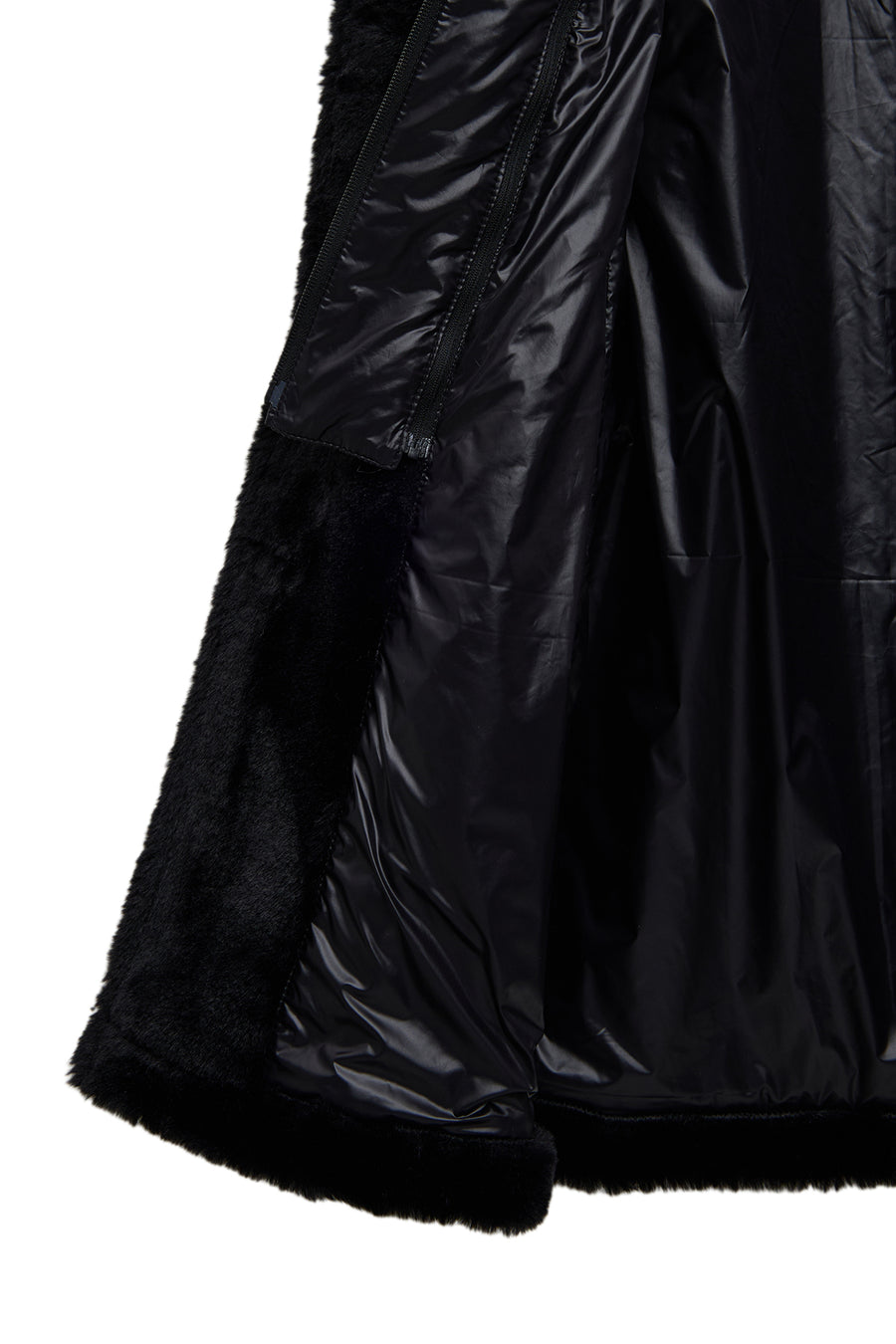 Alaska Women's Black Teddy Coat