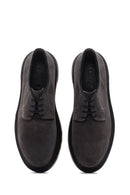 Men's Gray Suede Leather Casual Shoes | Derimod