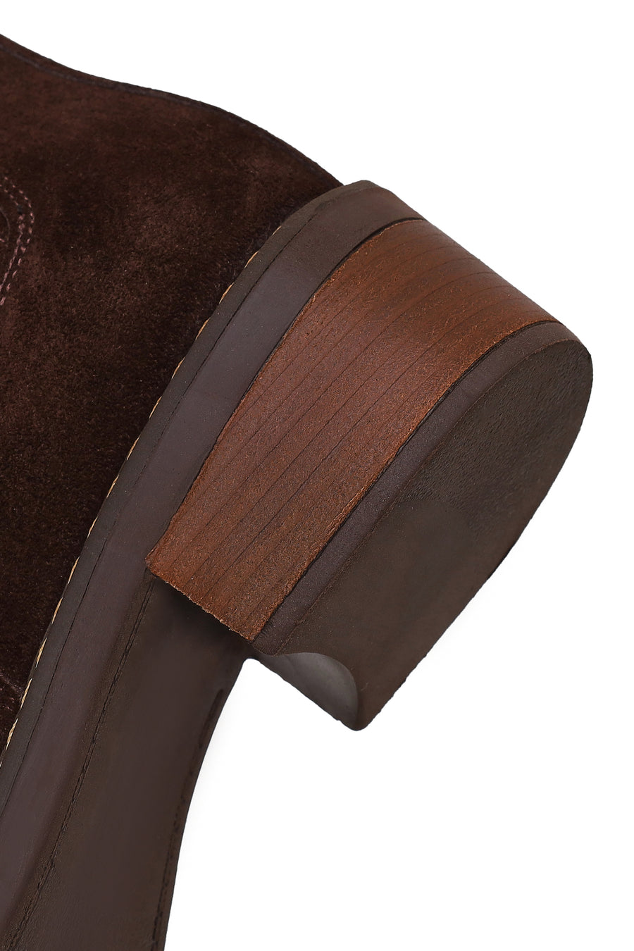 Woman Brown Suede Chelsea Boots