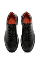 Men's Black Leather Sneaker | Derimod