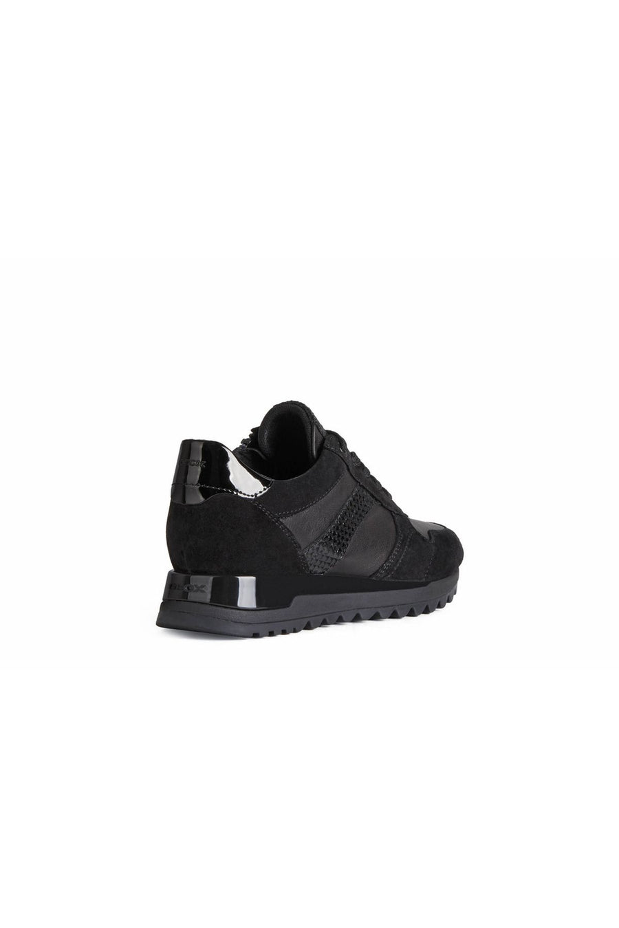 Geox Kadın Siyah Tabelya Kalın Tabanlı Deri Sneaker