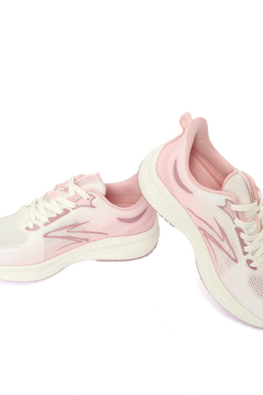 Derimod Zero Woman White Lace-Up Chunky-Soled Fabric Sneakers