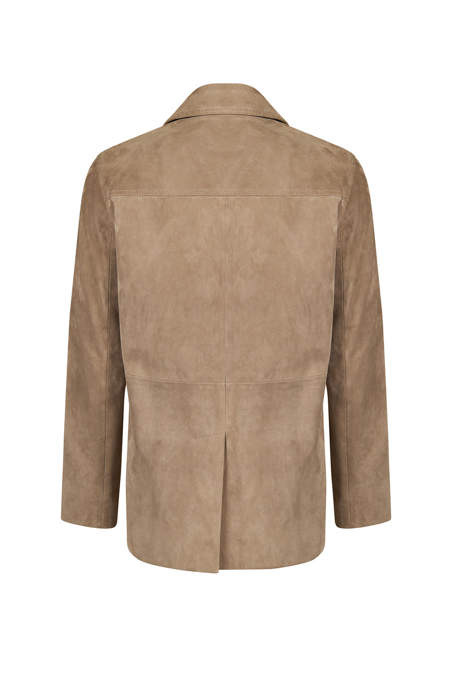 Luna Woman Beige Blazer Suede Jacket