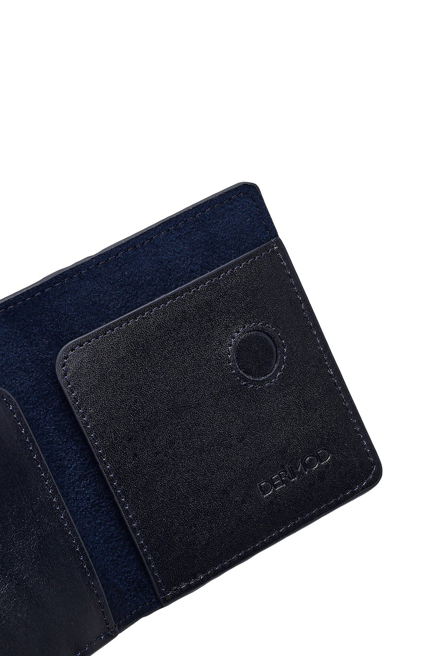 Men's Navy Blue Leather Card Holder