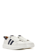 ACBC x Derimod Men's White Lace-Up Sneakers | Derimod