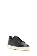 Men's Black Leather Sneaker | Derimod