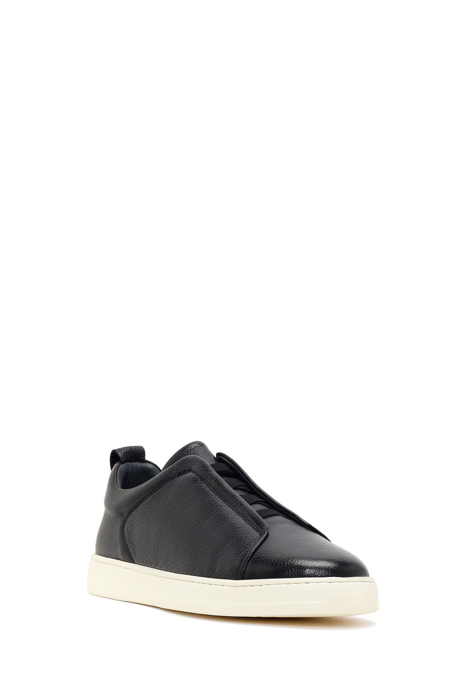 Men's Black Leather Sneaker