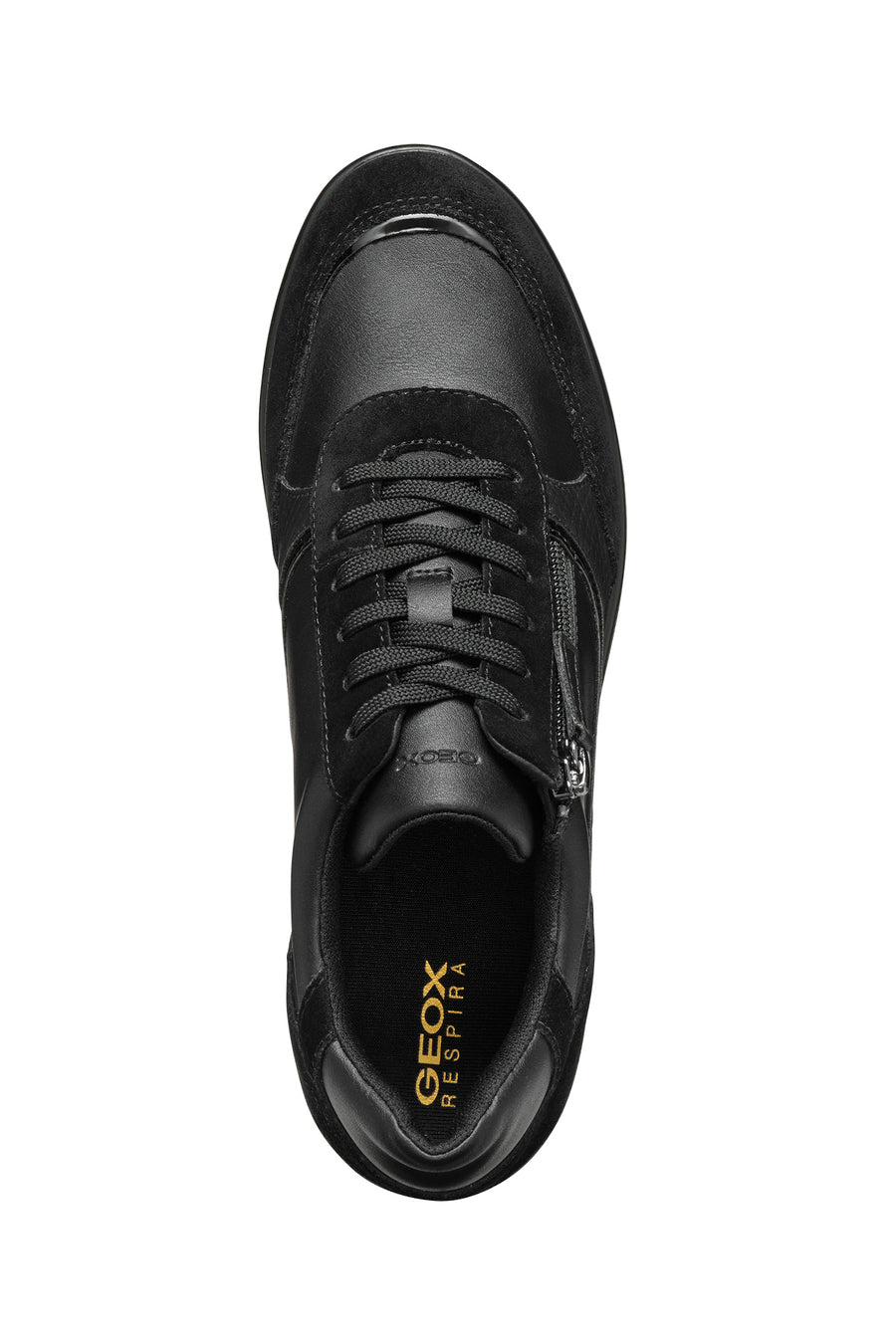 Geox Kadın Siyah D Ilde Bağcıklı Dolgu Topuklu Sneaker