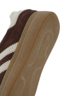 Women's Brown Lace-Up Chunky Sole Suede Leather Sneakers | Derimod