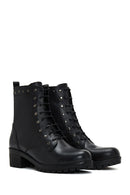 Women's Black Leather Boots | Derimod