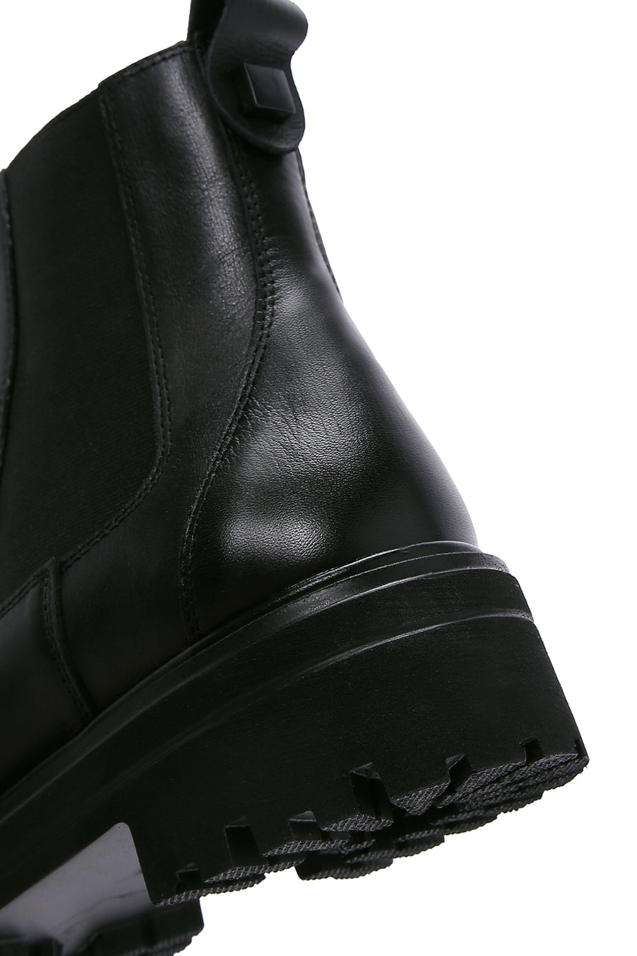 Women's Black Leather Chelsea Boots
