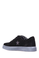 Star Patterned Men's Suede Shoes | Derimod