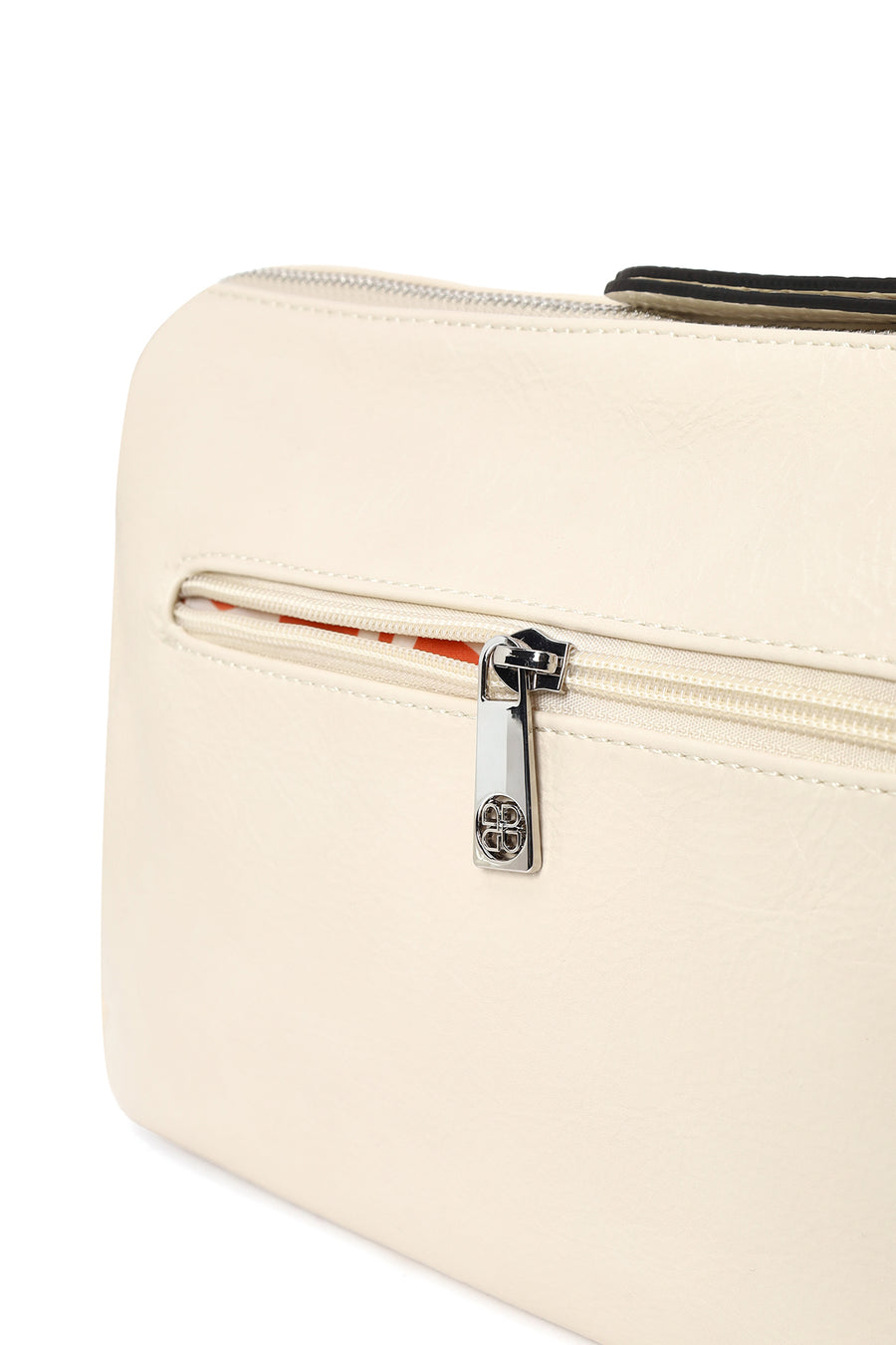 Woman Cream Charm Crossbody Bag