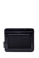 Men's Black Leather Card Holder | Derimod