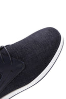 Men's Navy Blue Leather Casual Shoes | Derimod